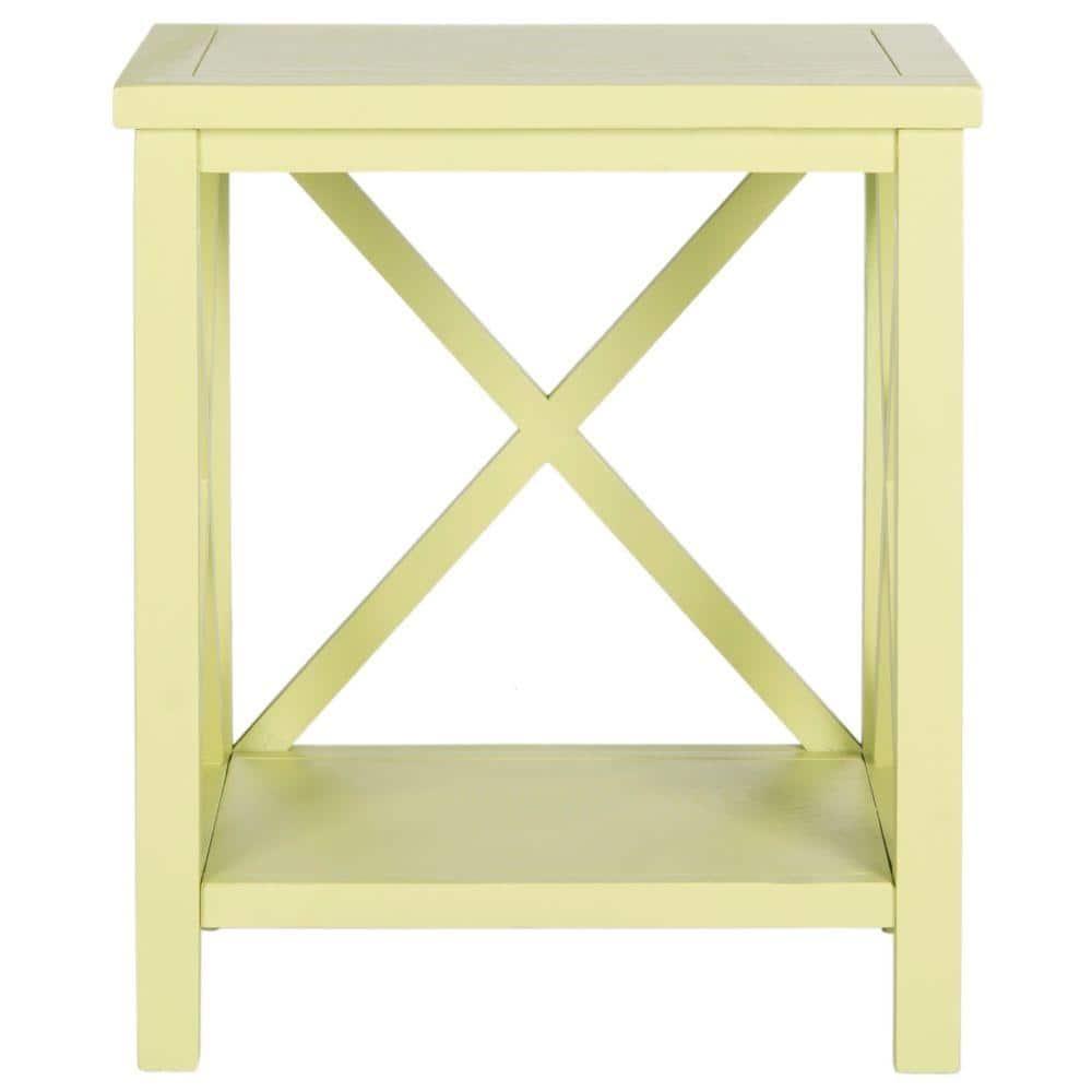 Candace End Table - Avocado Green - Safavieh.
