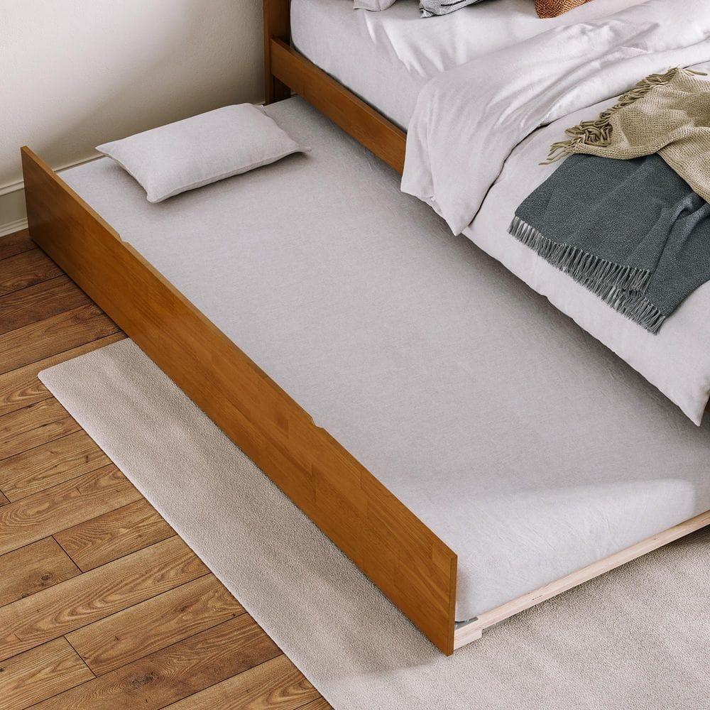 Solid Wood Platform Storage Bed