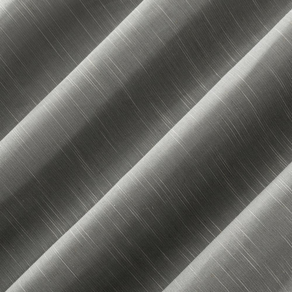 50"x63" Archaeo Total Blackout Textured Linen Blend Grommet Top Curtain Panel Gray
