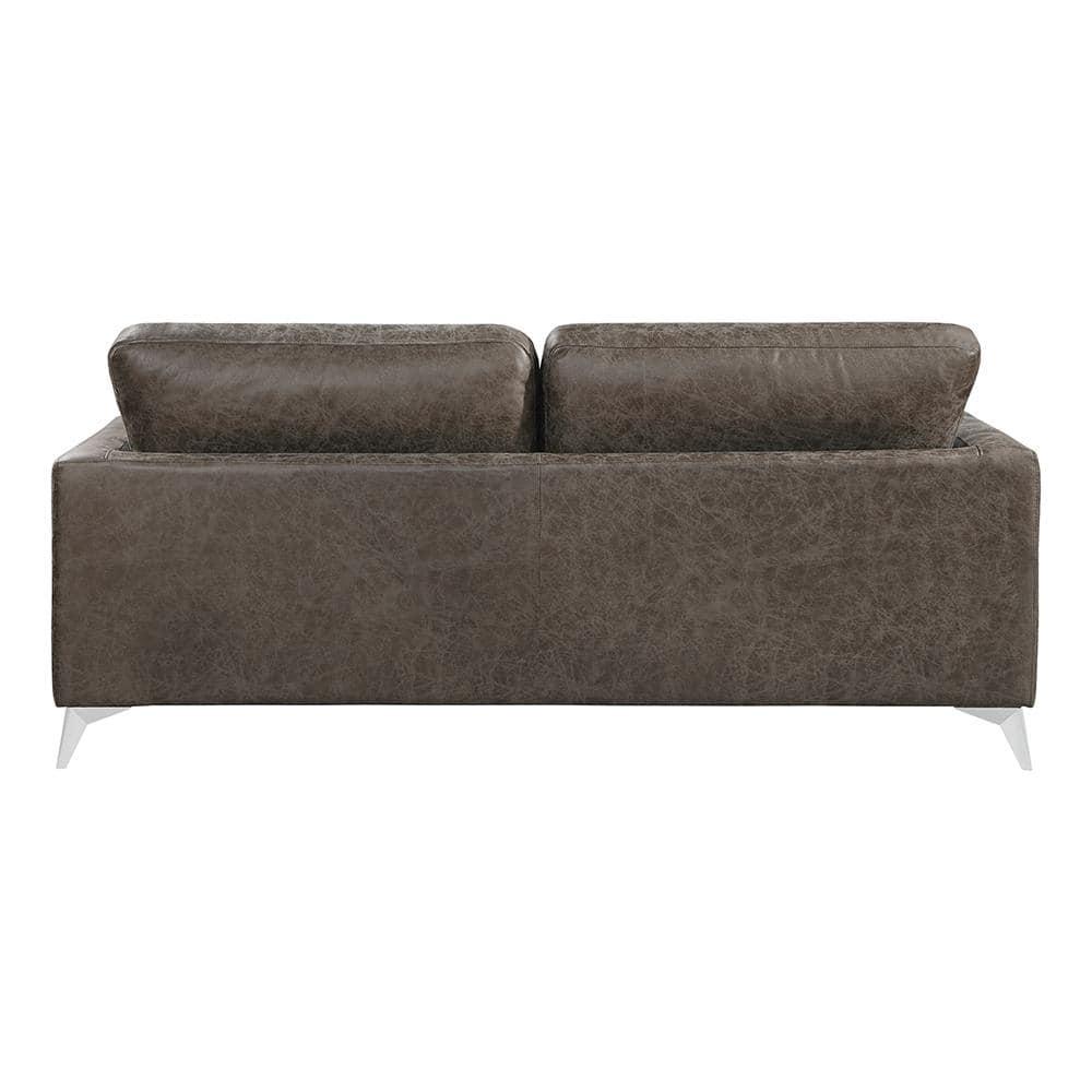 Lexicon Cazon Microfiber Sofa in Brownish gray