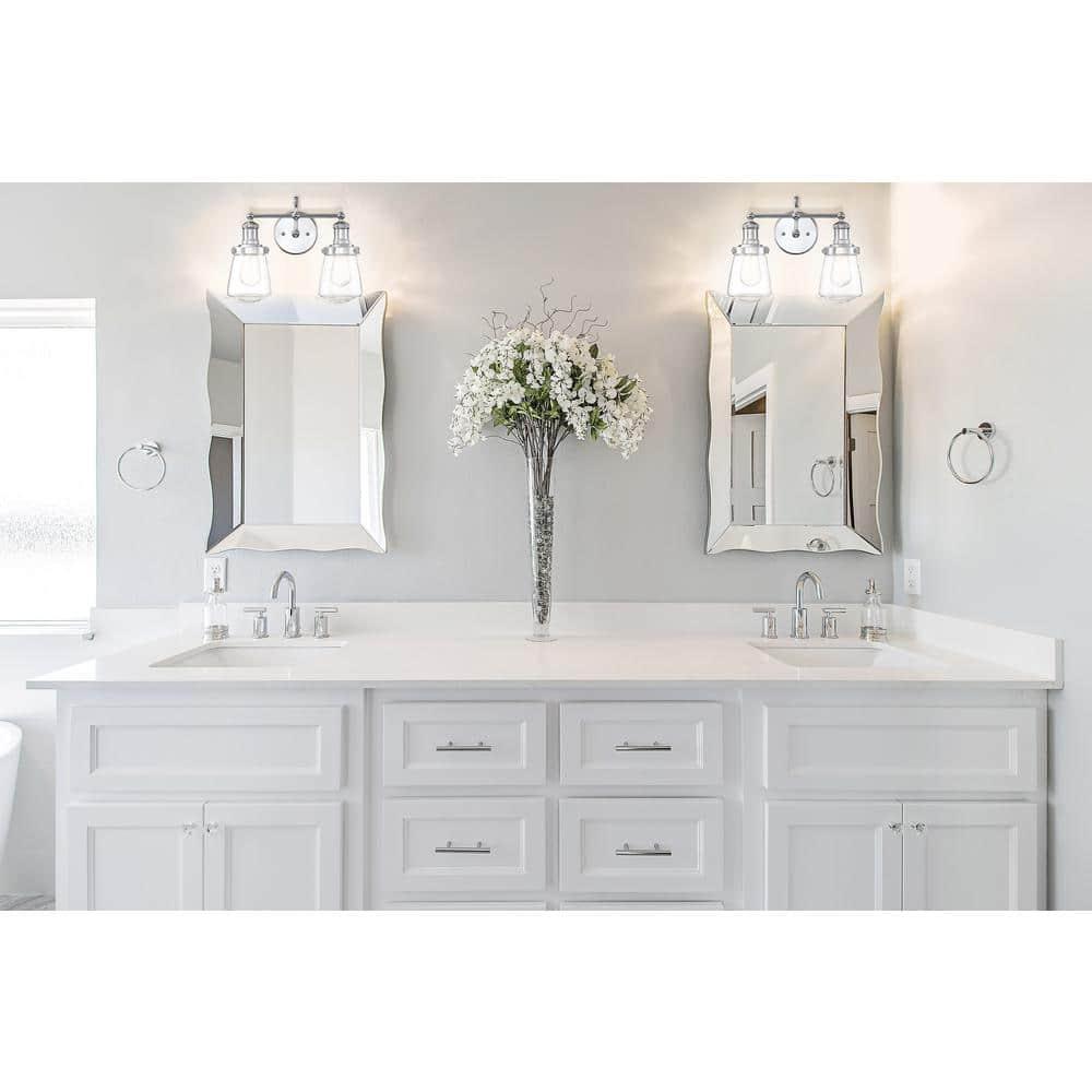 Taylor Chrome Steel Dimmable Bath Vanity Light