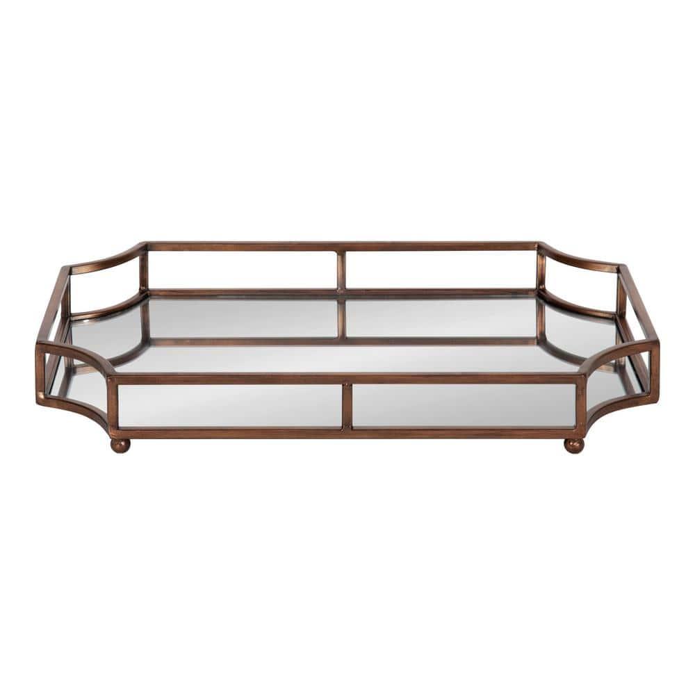 Kate and Laurel Ciel Tray, 19x13x3, Bronze