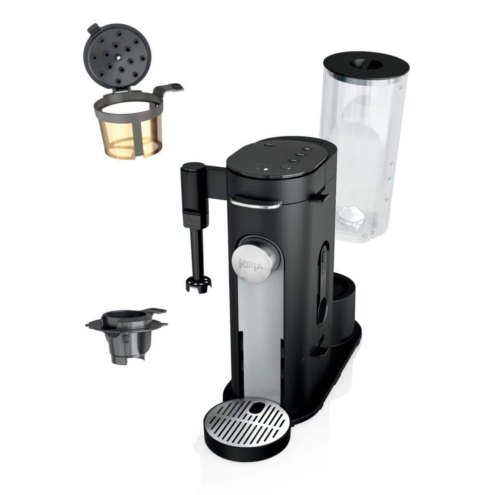 Ninja Pods & Grounds Specialty Single-Serve Coffee Maker with Integrated Milk Frother - PB051: Iced Coffee System, K-Cup Compatible