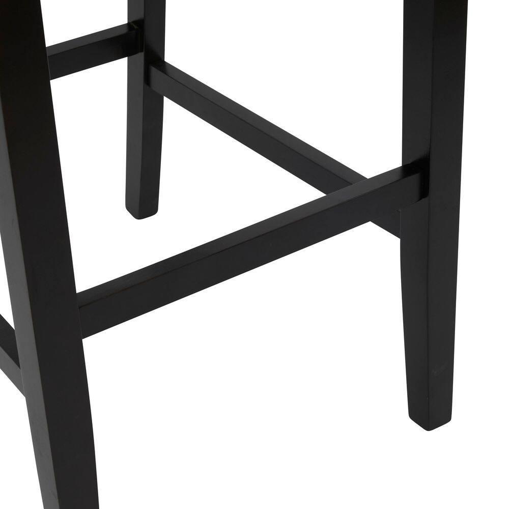 Christopher Knight Home Transitional 30.75" PU Upholstered Bar Stools with Solid Wood Frame, Beige, Set of 2