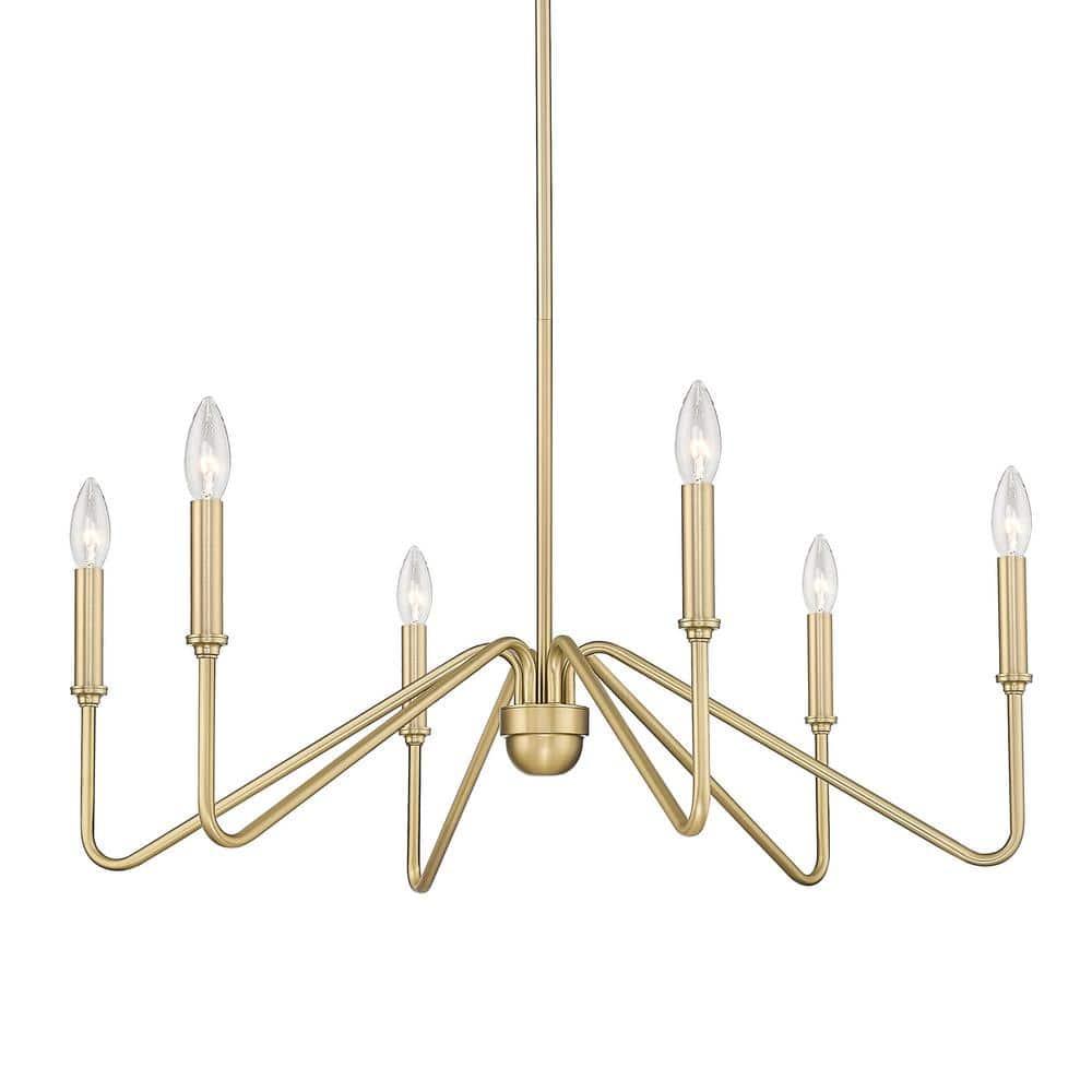 Golden Lighting Kennedy 6-Light Chandelier in Brushed Champagne Bronze
