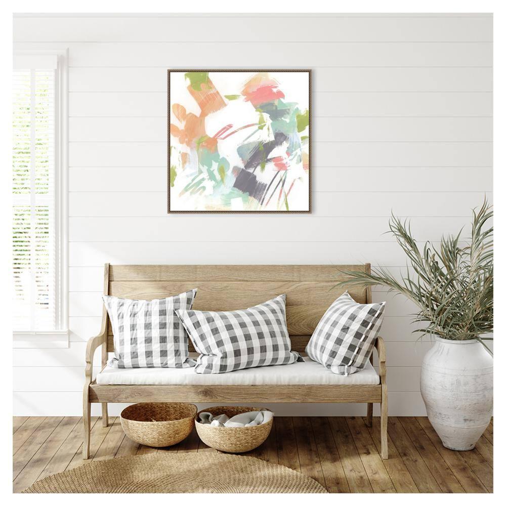 Amanti Art 30"x30" Capricho II by June Erica Vess Framed Canvas Wall Art Print