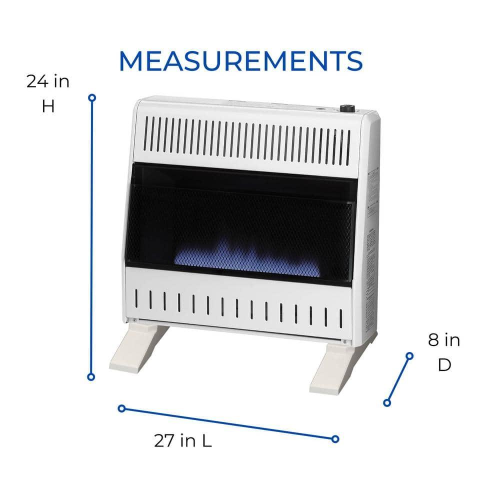 Procom Heating Liquid Propane Vent Less Blue Flame Heater with Base Feet- 30,000BTU T-Stat Control, Model-ML300TBA-B