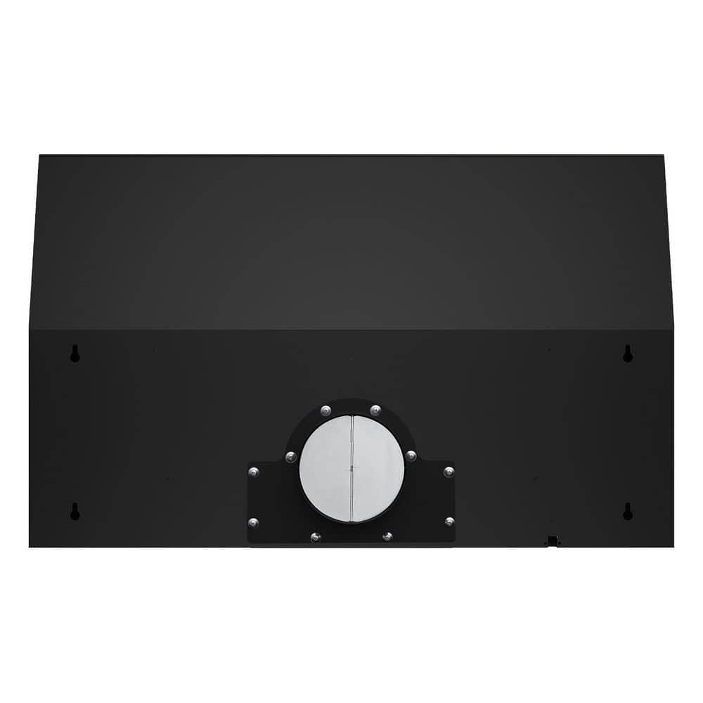 Cosmo 36 In. Haven Collection 500 Cfm Ducted Under Cabinet Range Hood, Touch Controls, Led Lights In Matte Black