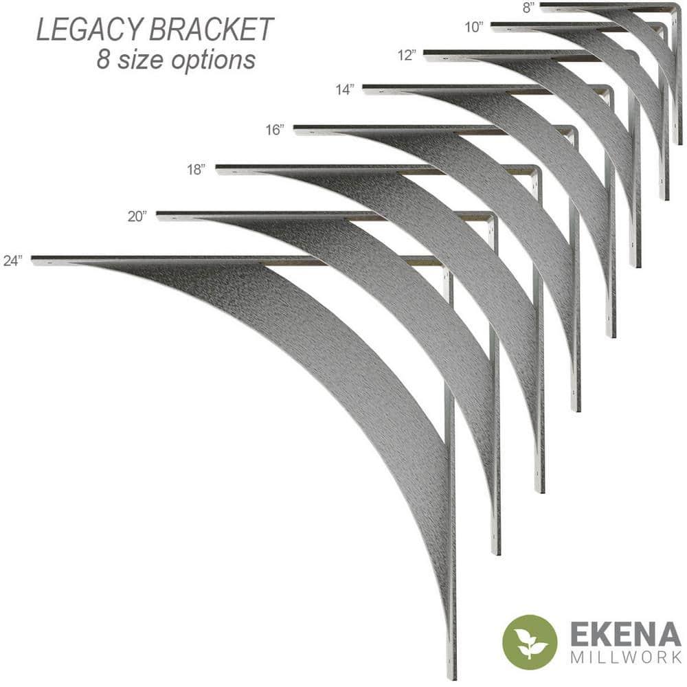 Ekena Millwork Legacy H 2'' W D Metal Bracket / Corbel