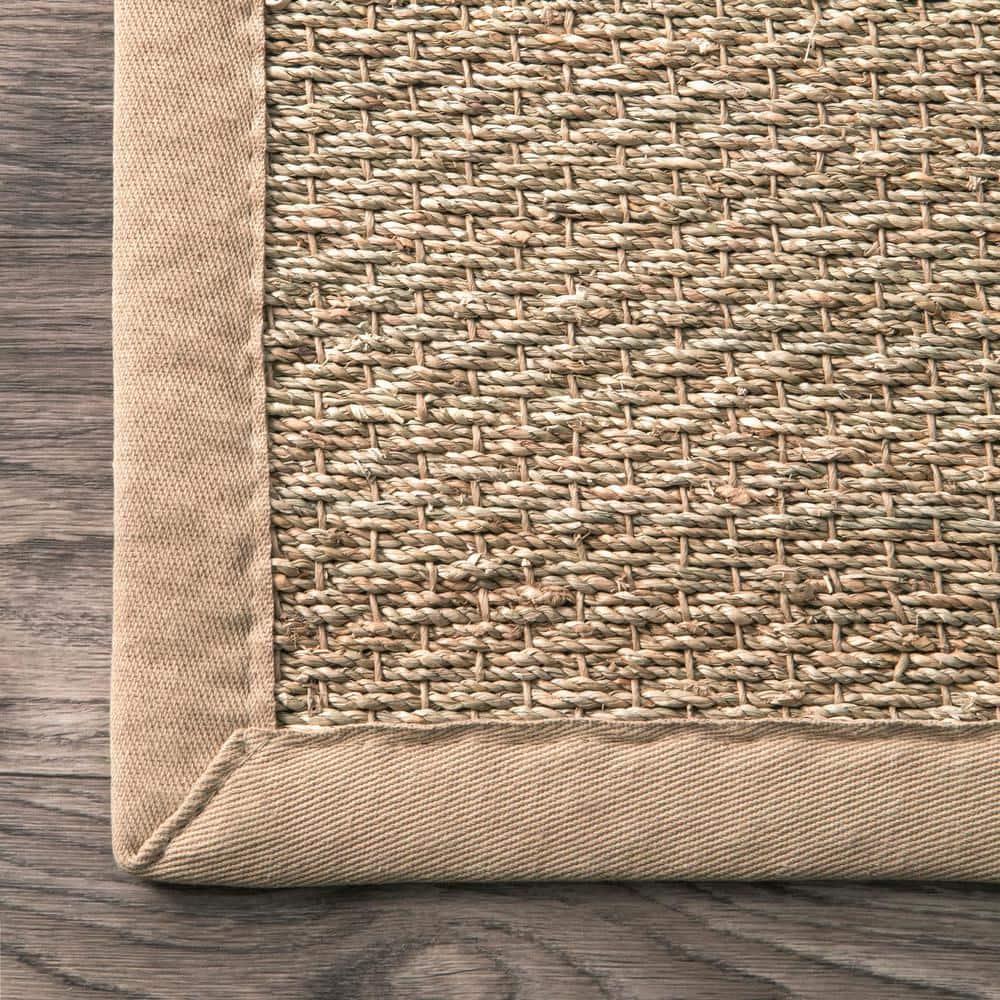 Nuloom Elijah Farmhouse Seagrass Indoor Area Rug, Round 4', Beige