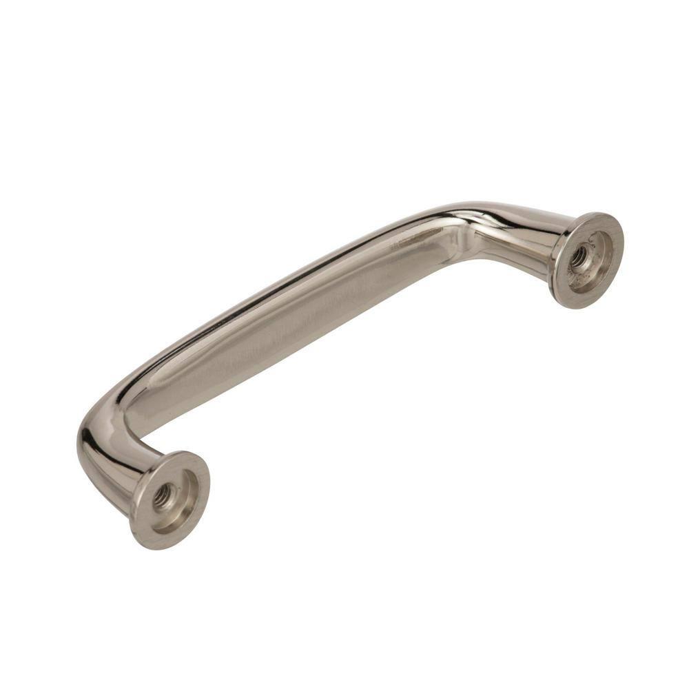 Amerock Kane 3-3/4 inch (96mm) Center-to-Center Polished Nickel Cabinet Pull