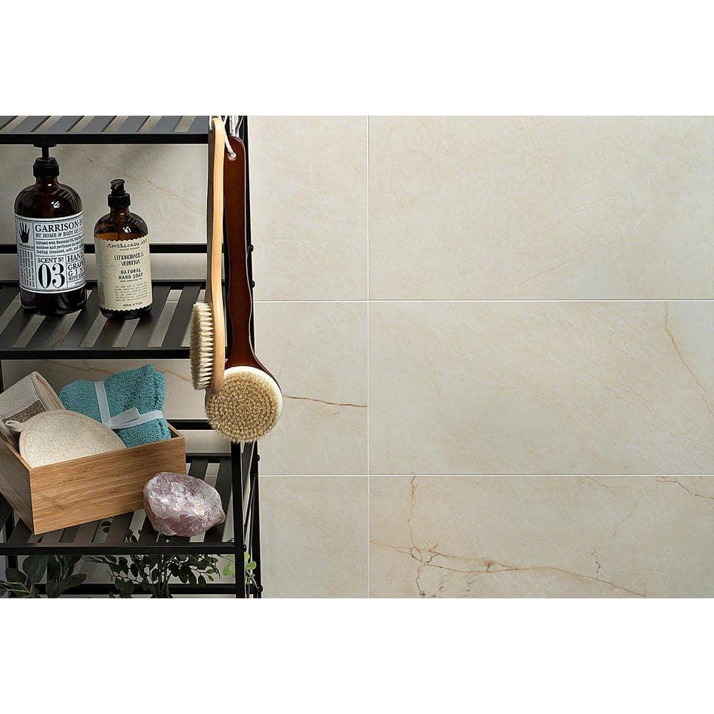 Bond Tile 12" x 24" Porcelain Marble Look Wall & Floor Tile
