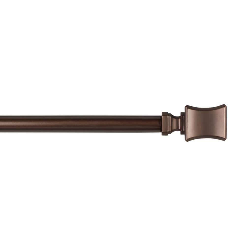 Amalgamated Textiles Exclusive Home Loran 1" Window Curtain Rod and Finial Set, Adjustable