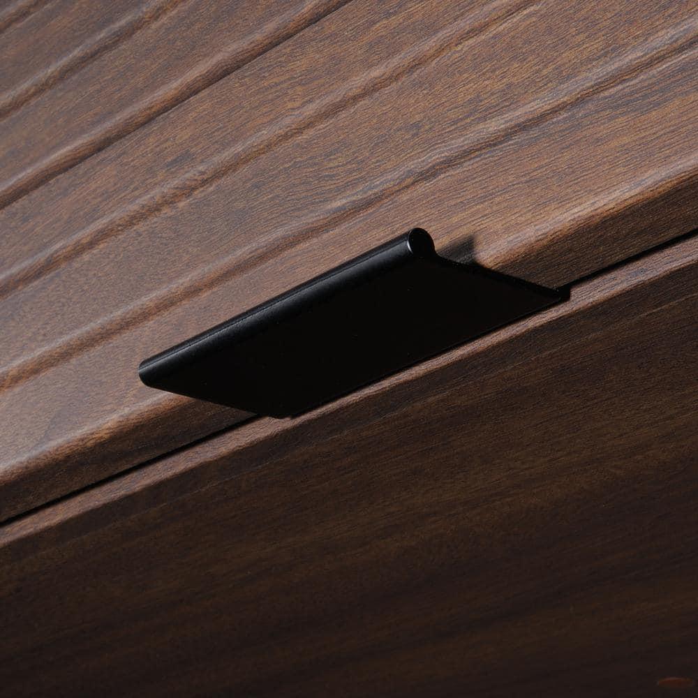 Sauder Palo Alto Engineered Wood Desk Hutch in Spiced Mahogany