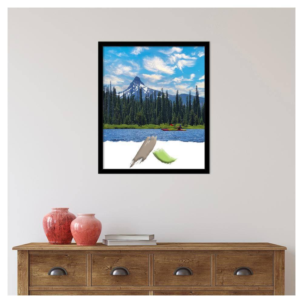Amanti Art Jet Black Picture Frame Opening Size 20x24 in.