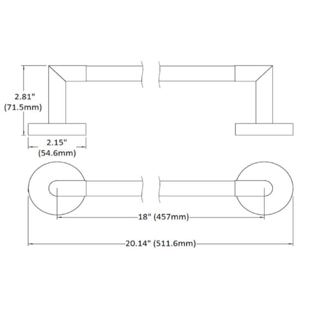 Graz Wall Mounted Towel Bar