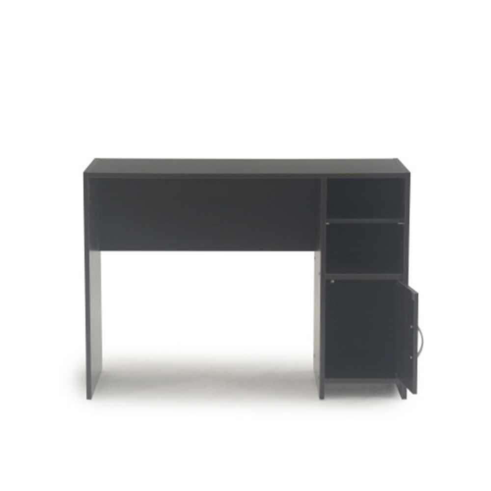 Sauder Beginnings Computer Desk with Side Shelves & Cabinet in Cinnamon Cherry