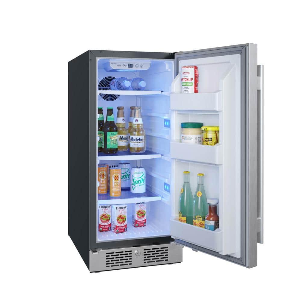 Avallon Afr152rh 15" Wide 3.3 Cu. Ft. Compact Refrigerator - Stainless Steel