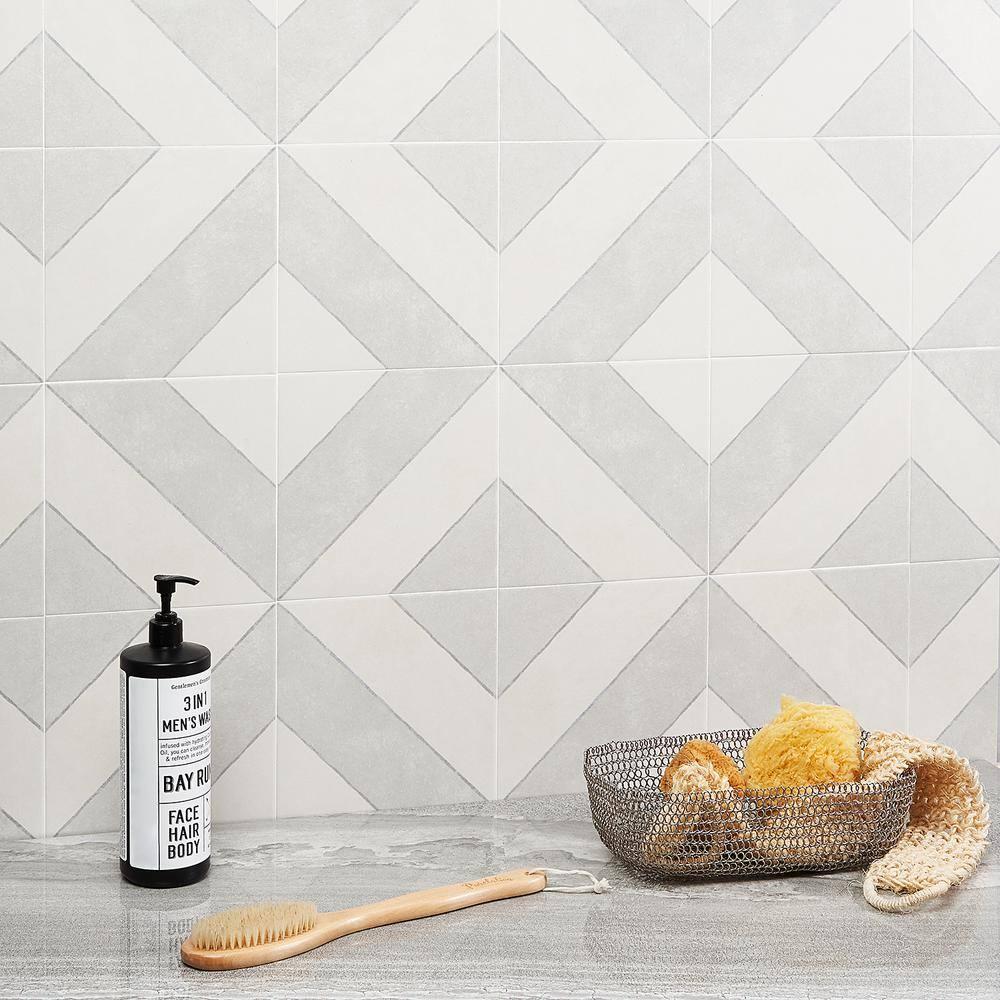 Ava Diagonal 9" x 9" Porcelain Tile (10.76 sq. ft./ Case)