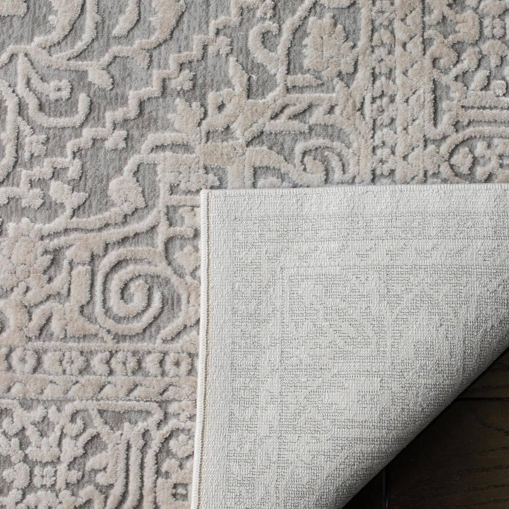 Reflection RFT670 Power Loomed Runner Rug - Light Grey/Cream - 2'3"x10' - Safavieh.