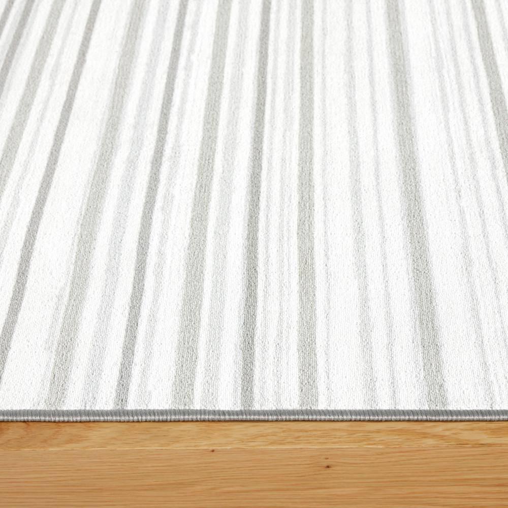 Town & Country Basics Layne Everwash Non-Slip Backing Area Rug Silver/Gray