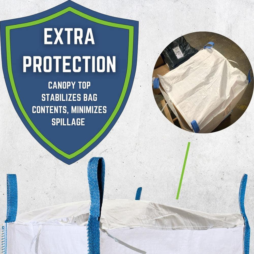DURASACK® Builder's Bulk Bag with Flap Top, Heavy Duty, 35"L x 35"W x 40"H, 200 Gallon
