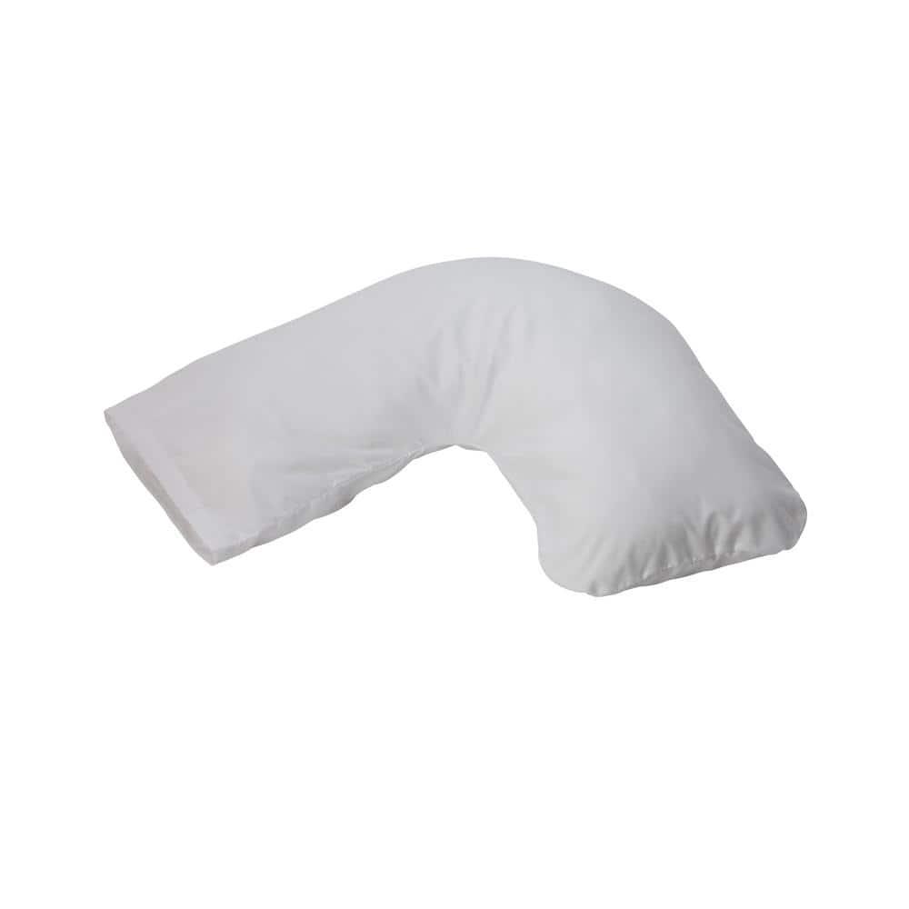 DMI Body Pillow, Side Sleeper Pillow and Pregnancy Pillow with Contoured Support to Eliminate Neck, Back, Hip, Joint Pain and Sciatica Relief with Removable Washable Cover, Firm, U Shape Neck Pillow