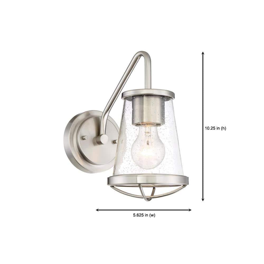 Designers Fountain Darby Satin Platinum Wall Sconce, 87001-SP