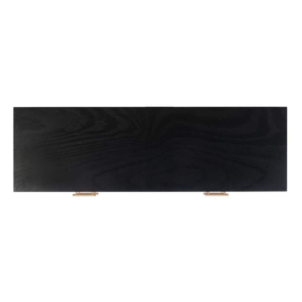 Estella 4 Drawer Console Table - Black - Safavieh
