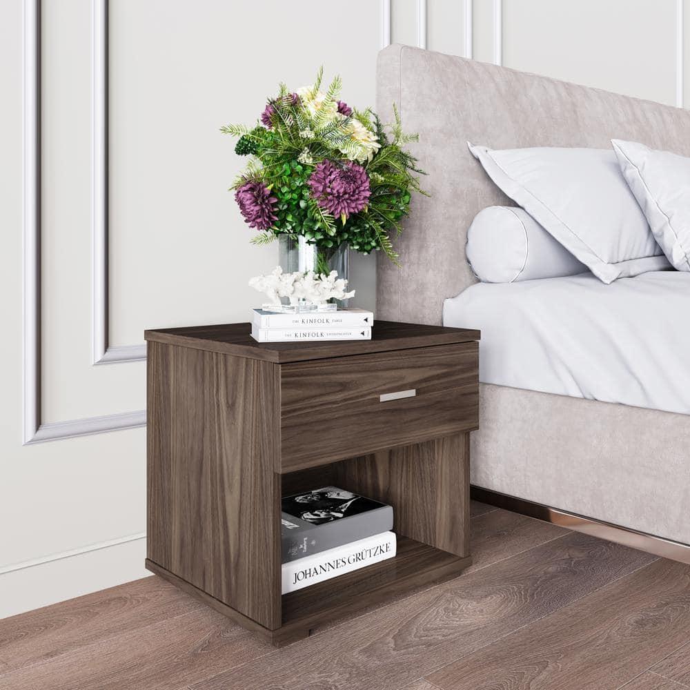 RestRite NOWN153NS Novalee Low Profile Bedroom Nightstand