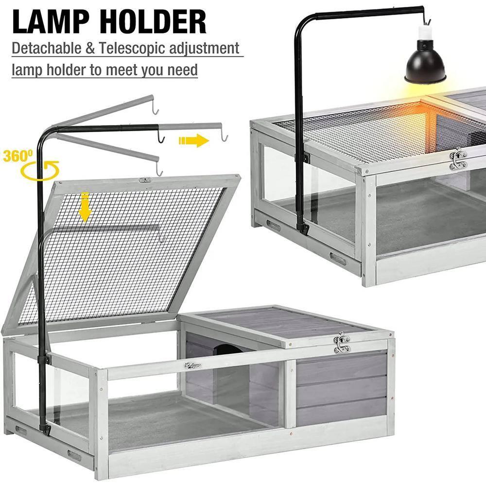 Aivituvin Wooden Tortoise Habitat | Reptile Cage-AIR55