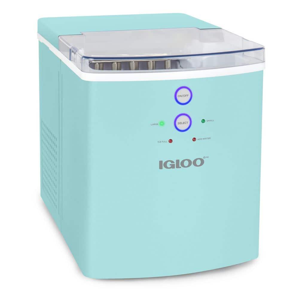 Igloo 33-Pound Automatic Portable Countertop Ice Maker Machine, Aqua