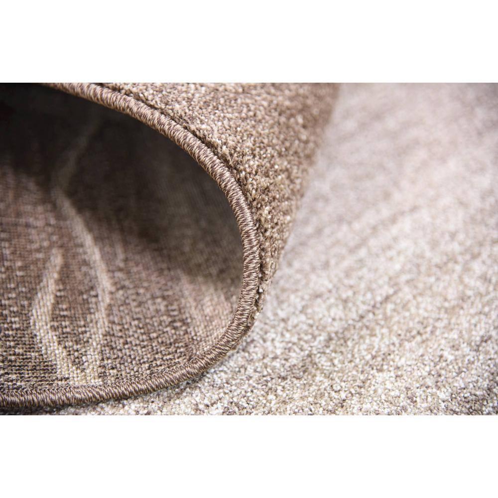 Unique Loom Del Mar Collection Area Rug - Sarah (9' x 12' Rectangle Dark Beige/Brown)