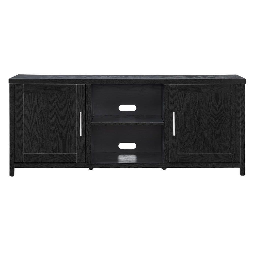 Evelyn&Zoe Strahm Rectangular TV Stand for TV's up to 65", Black Grain