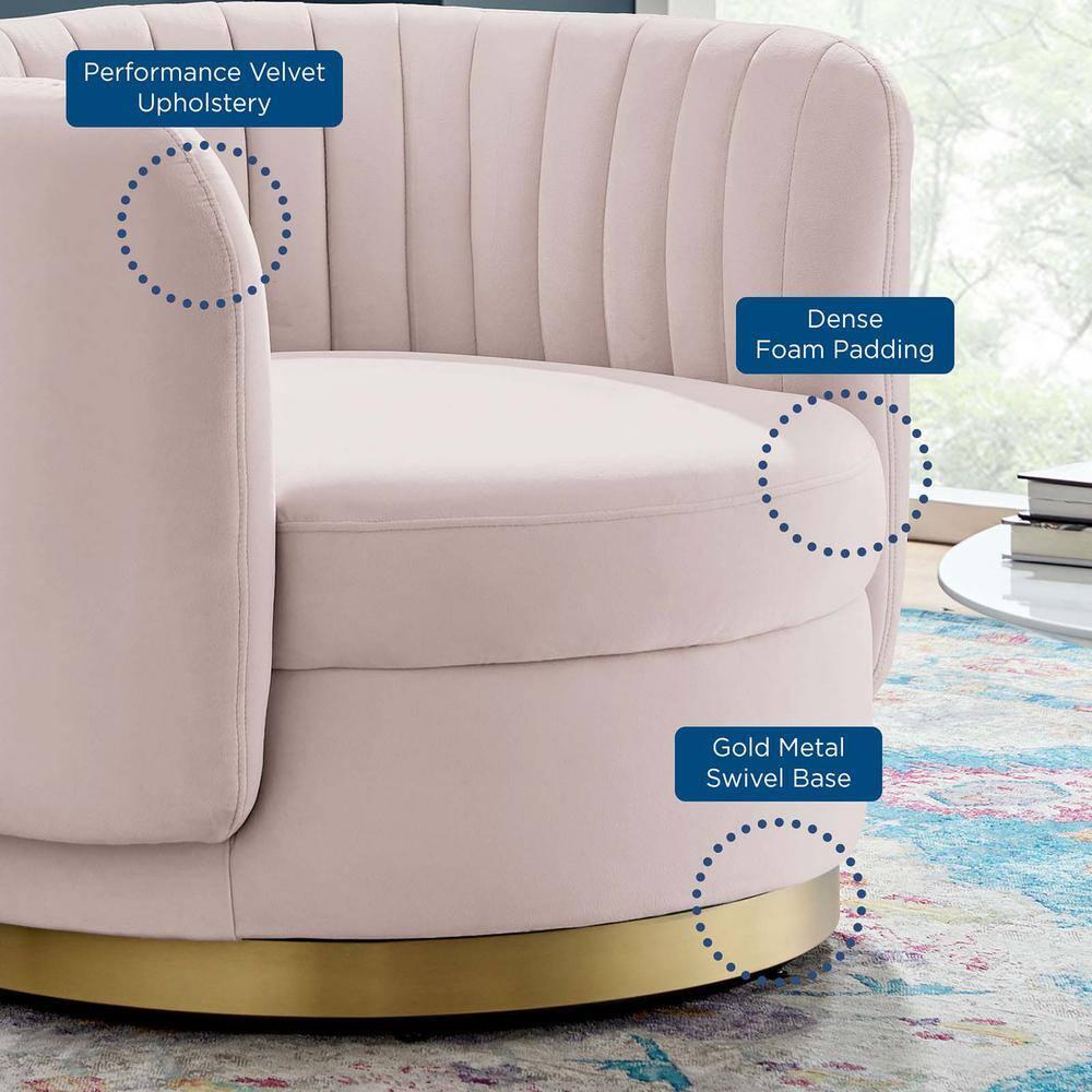 Comfort Design Mats Modway Embrace Tufted Performance Velvet Performance Velvet Swivel Chair
