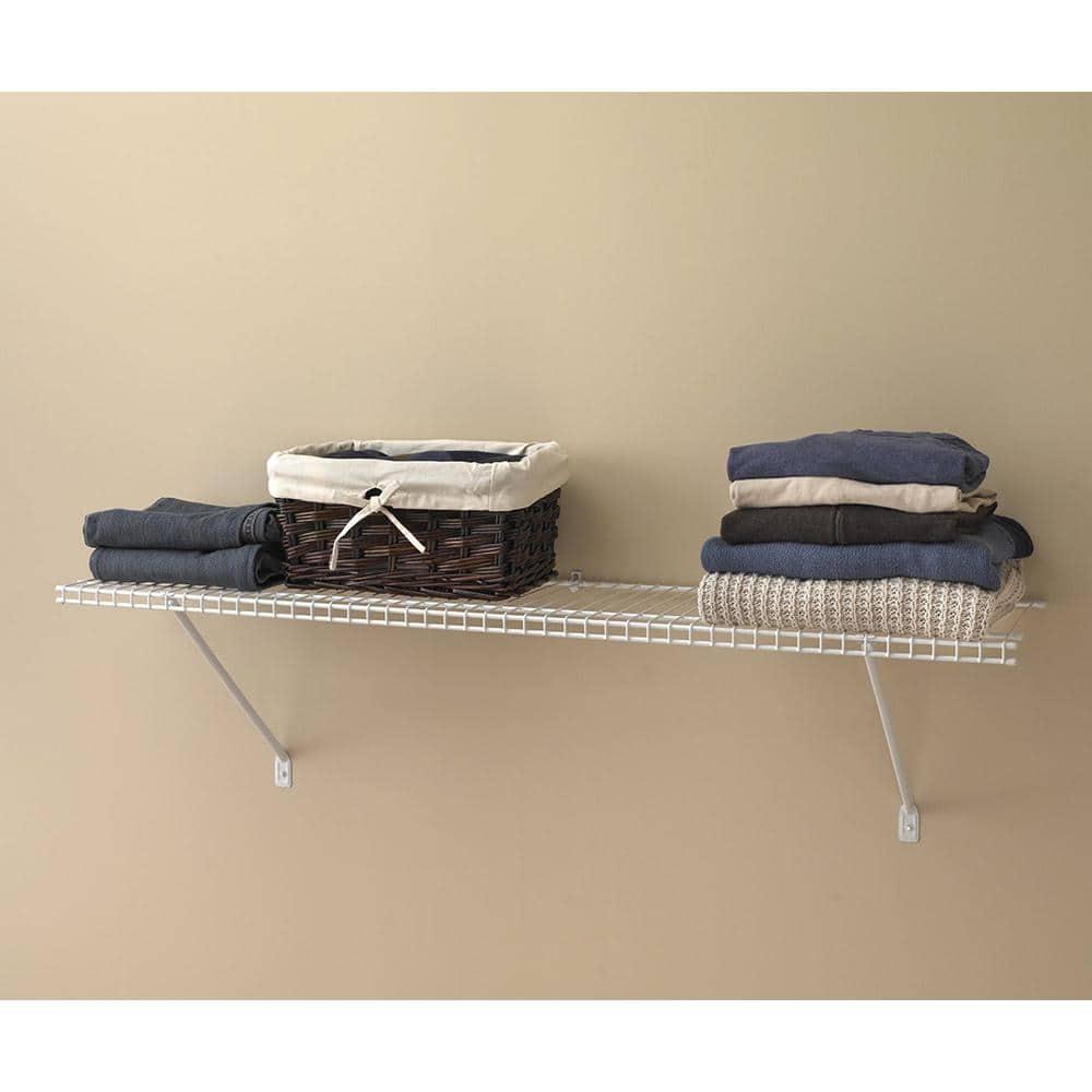 ClosetMaid (#104100) Wire Shelf Kit, White 4' x 12" (Pack of 4)