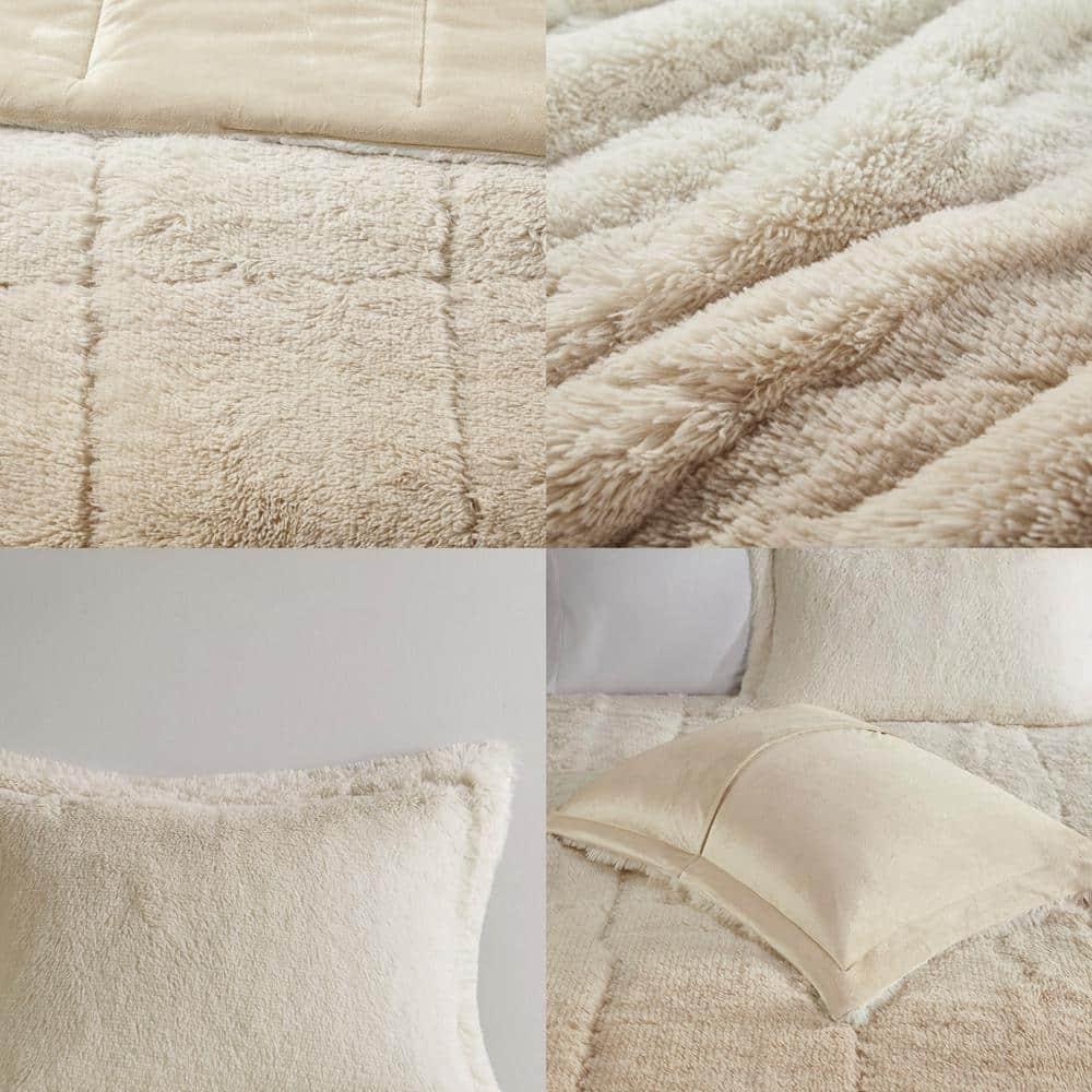 Intelligent Design Malea Shaggy Faux Fur Comforter Mini Set