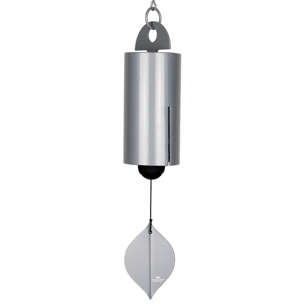 Woodstock Windchimes Heroic Windbell Harbor Gray, Wind Chimes For Outside, Wind Chimes For Garden, Patio, and Outdoor Decor, 24"L
