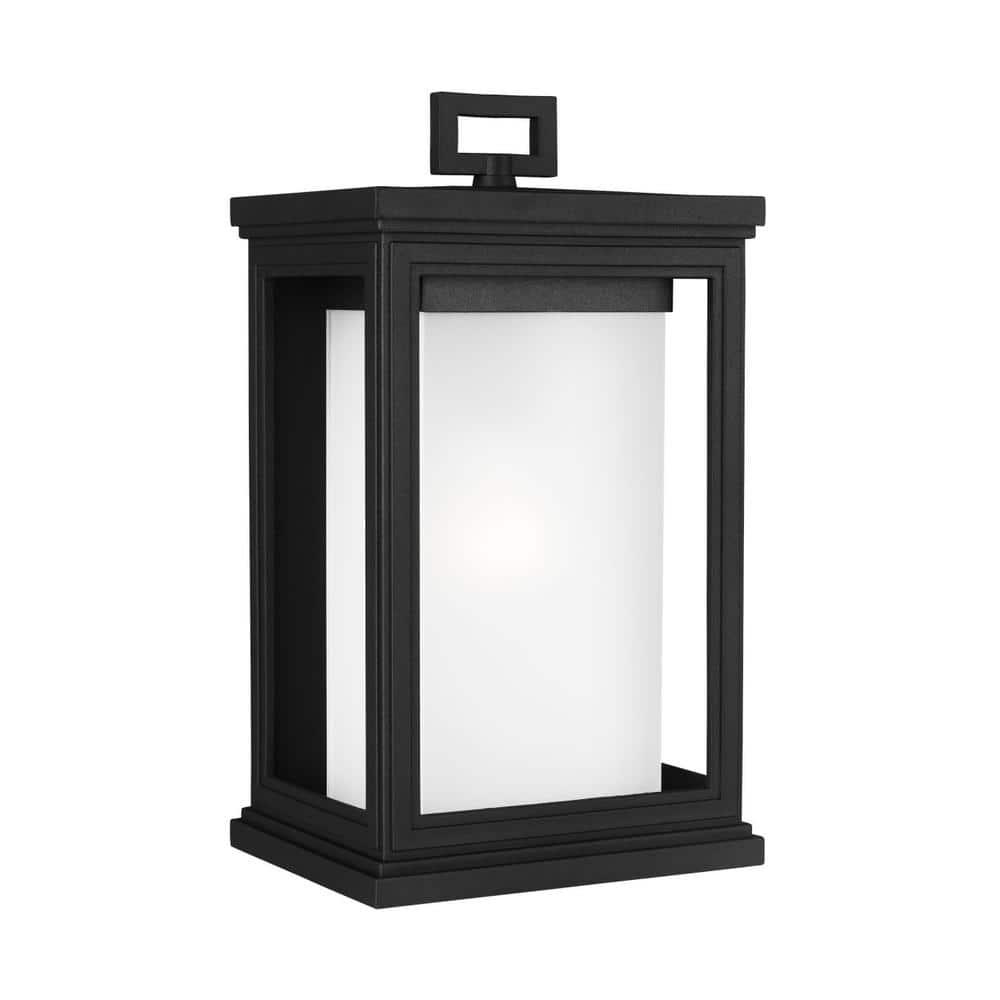 Generation Lighting Roscoe 13 1/2" High Black Outdoor Wall Light
