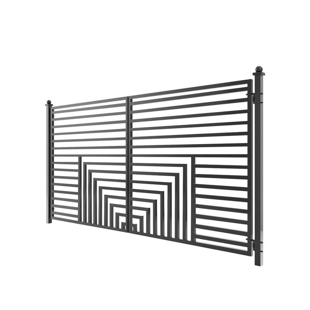 ALEKO Steel Dual Swing Driveway Gate - Florence Style