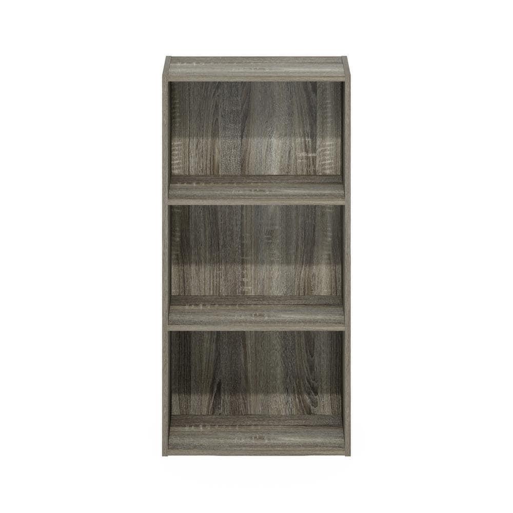 Furinno Luder 3-Tier Open Shelf Bookcase, French Oak