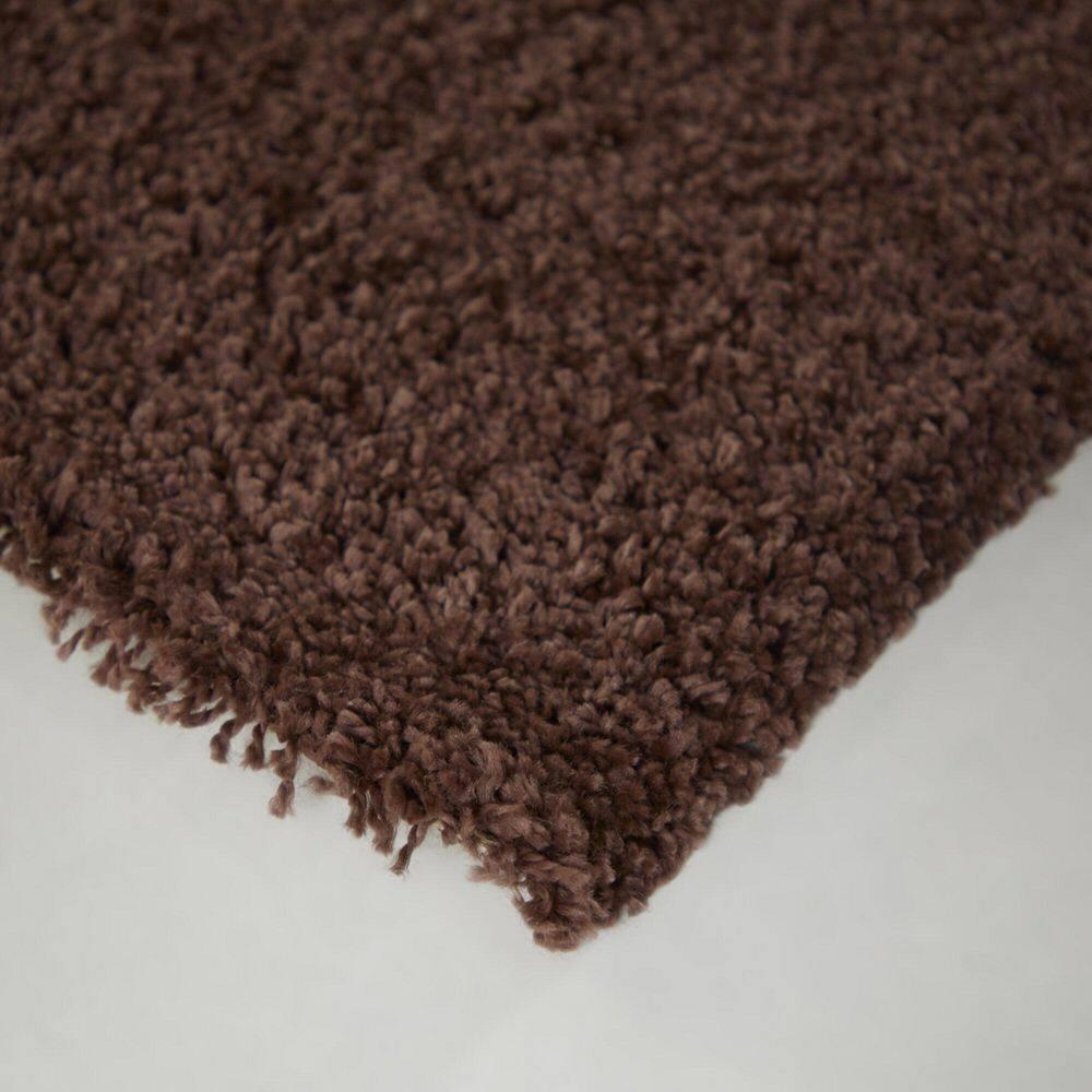 Balta  Jordan Modern Color Block Shag Area Rug Burnt Orange 4'4" x 6' 4' x 6' Tan, Gold, Cream
