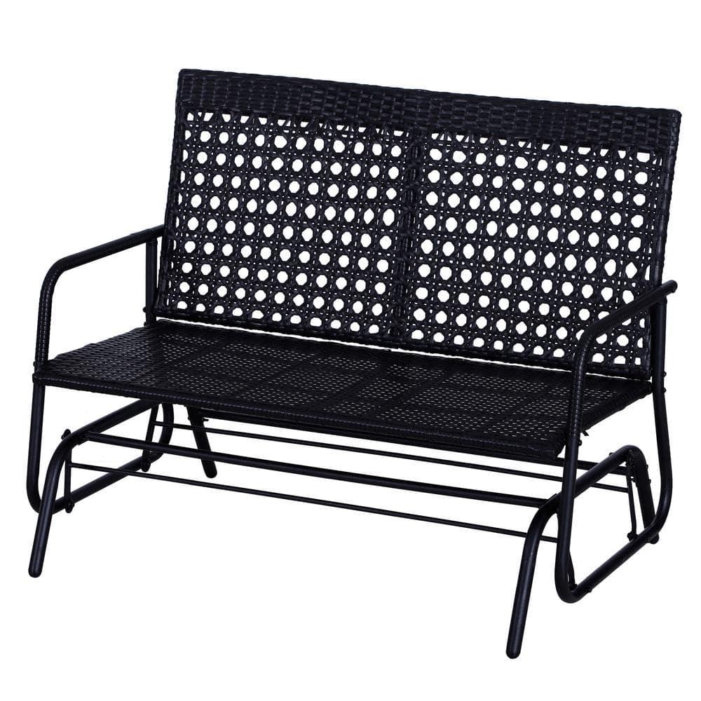 Lark Manor™ Patio 2-Person Wicker Glider Bench Rocking Chair