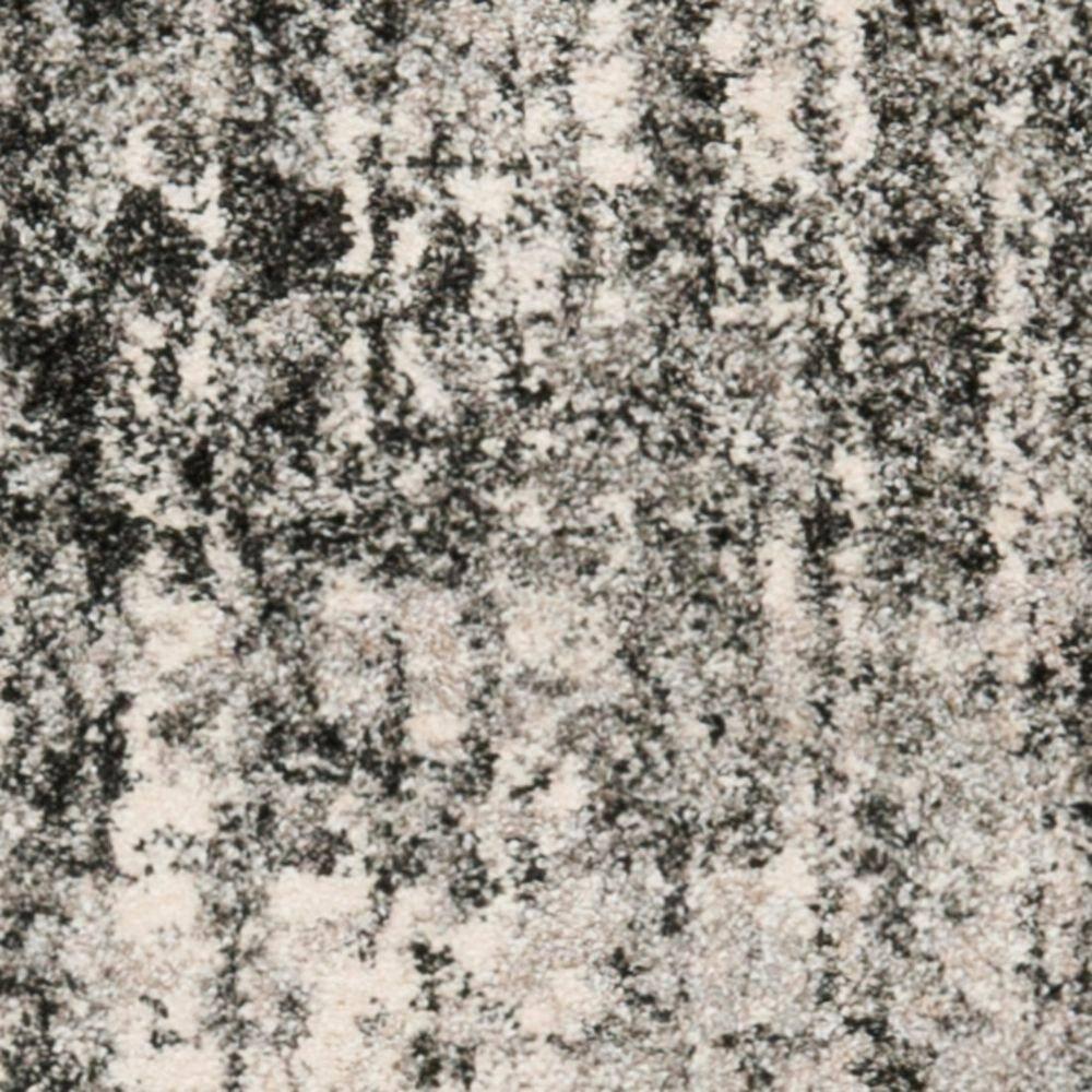 Retro RET2770 Power Loomed Indoor Runner Rug - Black/Light Grey - 2'3"x9' - Safavieh.