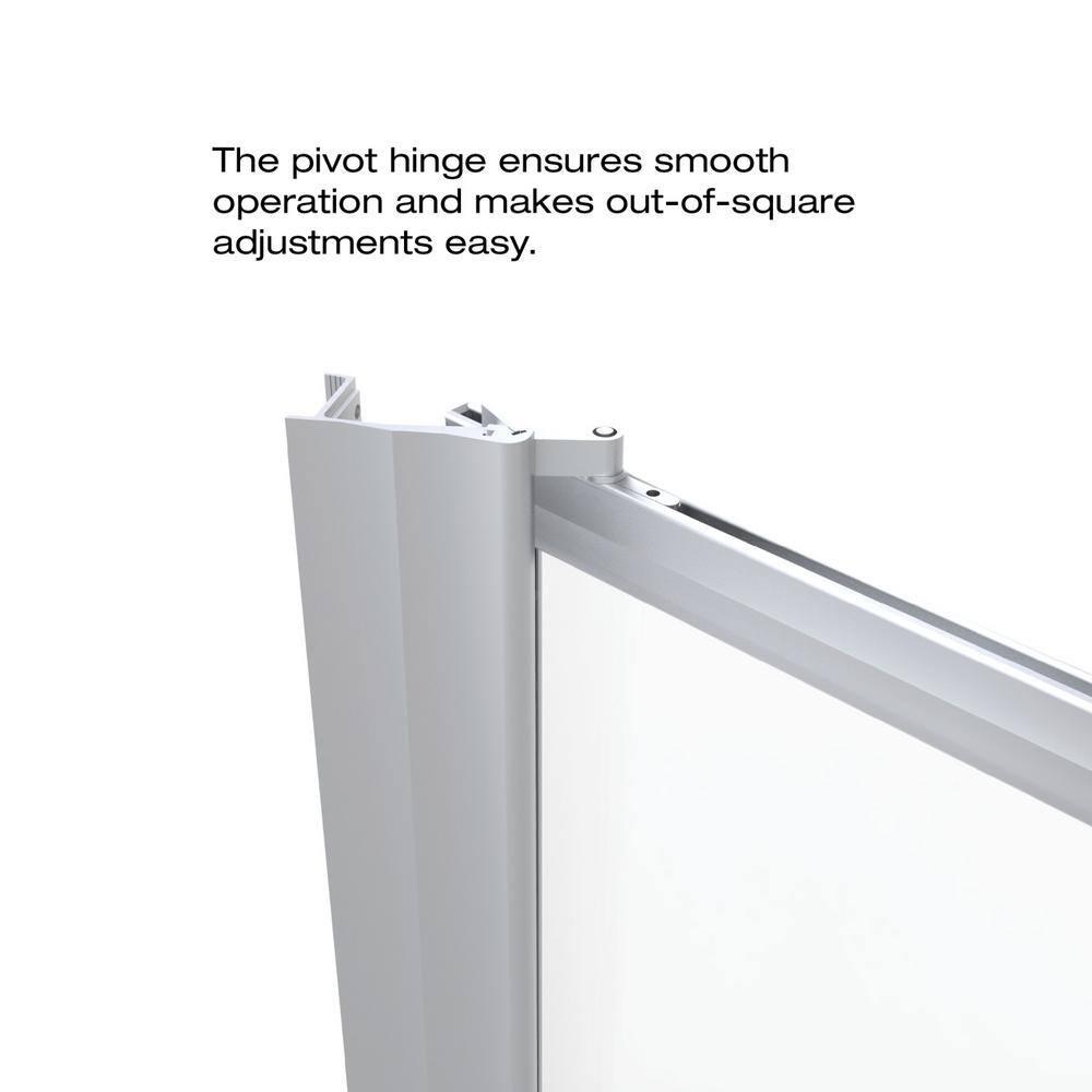 Sopora 22.75" W x 63.5" H Pivot Framed Shower Door