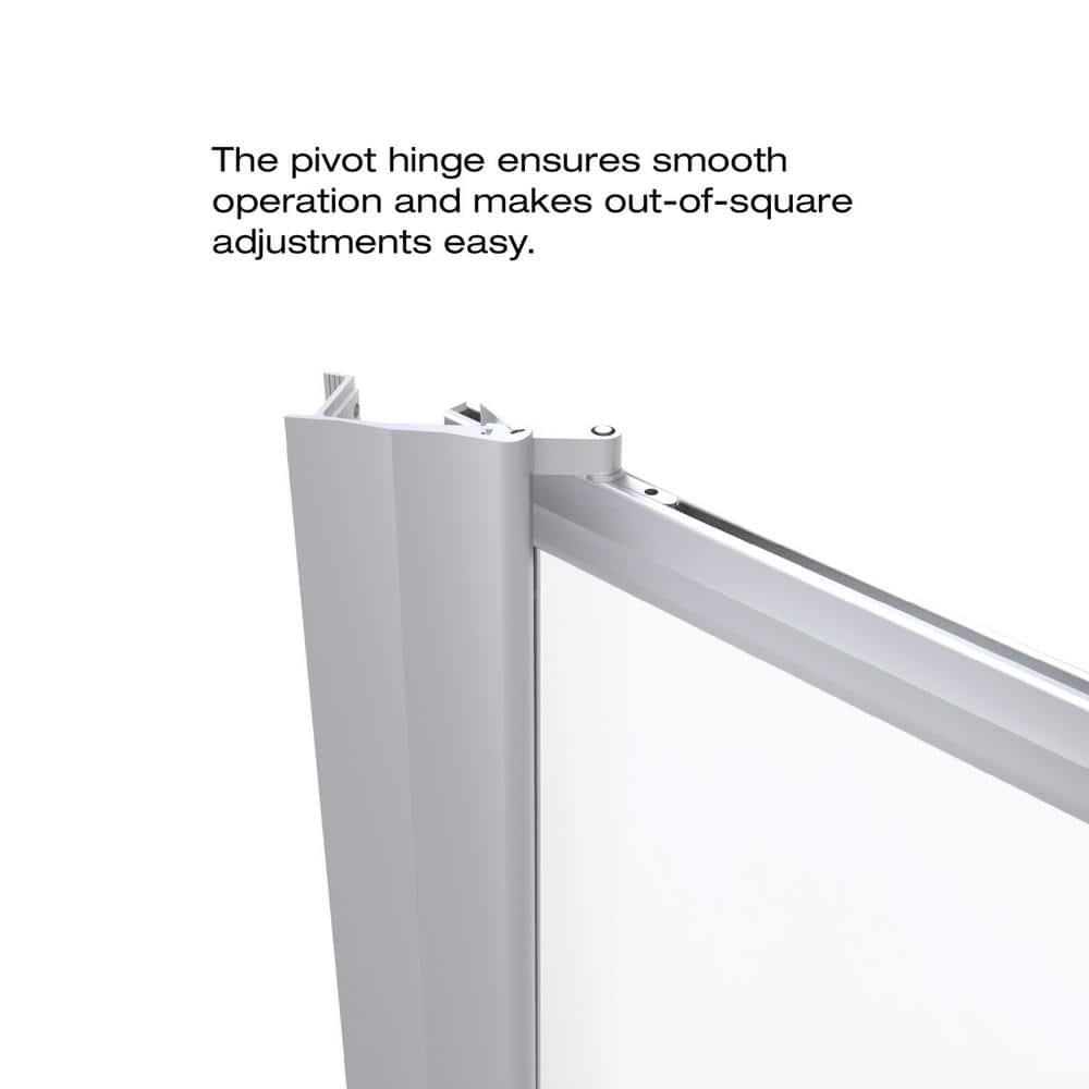 Sopora 32.88" x 63.5" Pivot Framed Shower Door