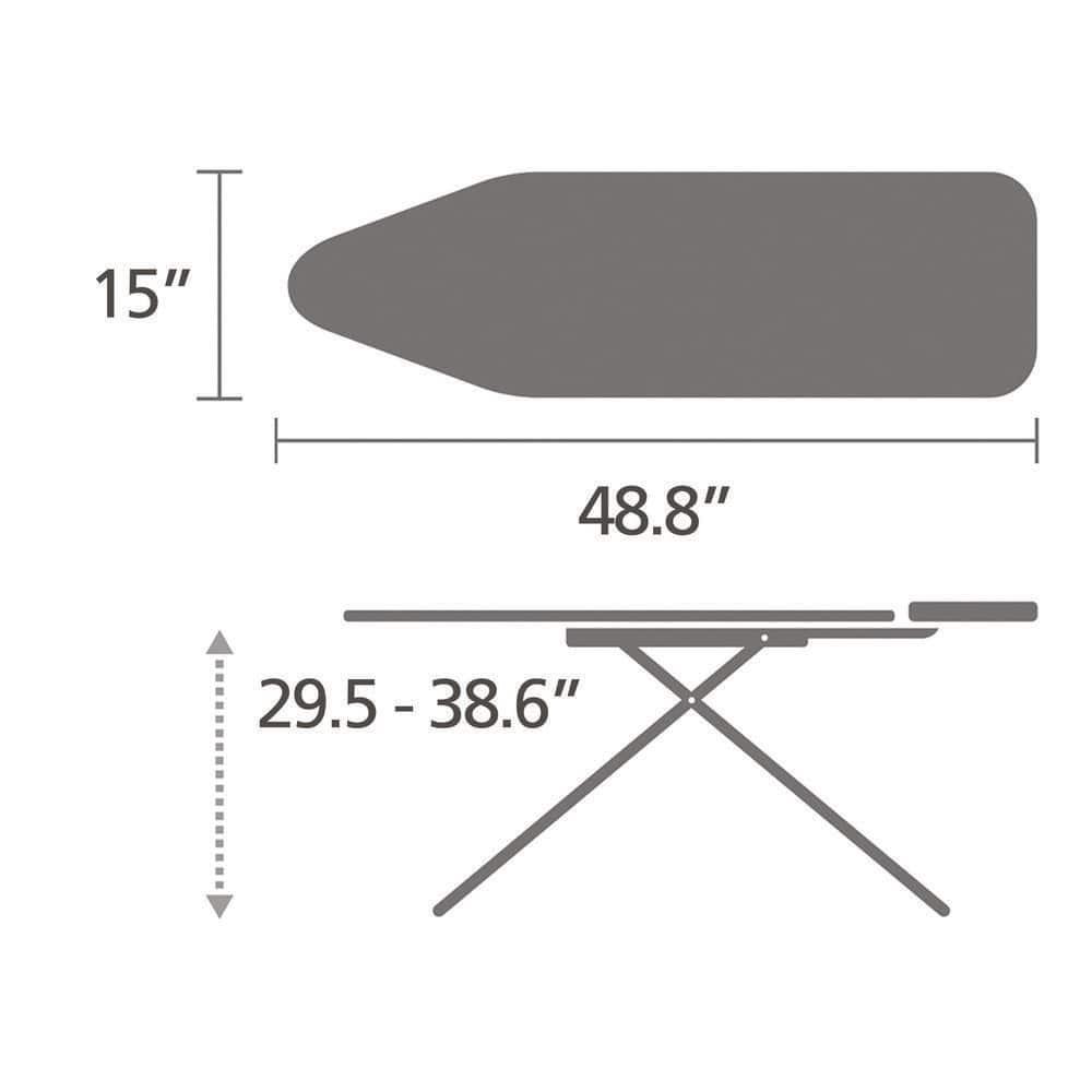 Brabantia Brabantia Size B Medium Ironing Board with Solid Steam Unit Holder