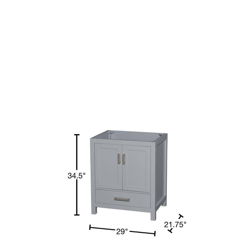 Wyndham Collection Sheffield 29" Freestanding Single Vanity Base Only
