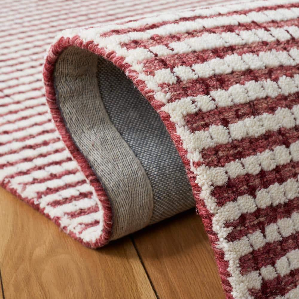 Latitude Run® Abstract Hand Tufted Wool Checkered Rug