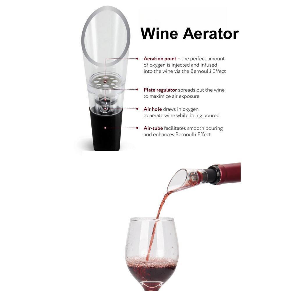 Electric Wine Opener, Rechargeable Wine Opener Set with Foil Cutter, Wine Aerator, Vacuum Stopper and Storage Base, Ideal Wine Accessories for Wine Lovers, Perfect Wine Gifts